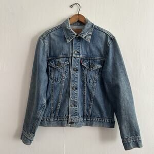 Vintage Levi’s Type 3 Denim Jacket 1970s Size 42 USA Made Faded Quality